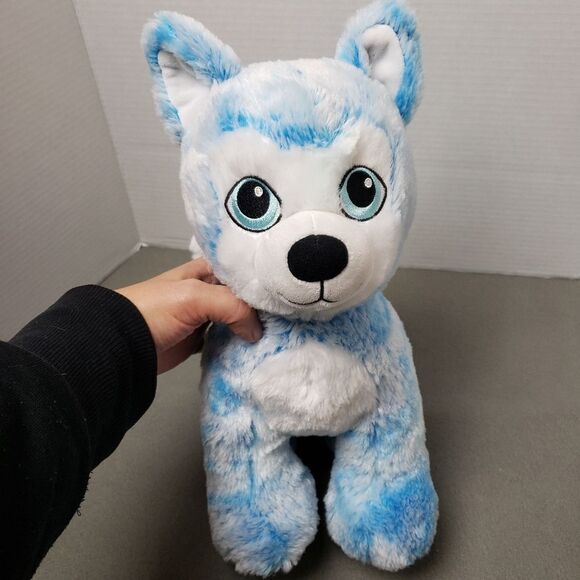 2019 Build a Bear Blue Blast Husky Dog 14" Plush - Picture 14 of 14